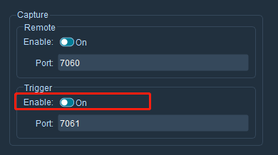 Enable Capture Trigger